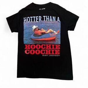 Alan Jackson "Hotter Than A Hoochie Coochie" Graphic Tee - Black
